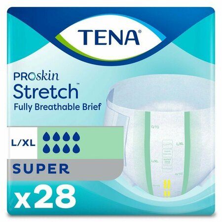 TENA PROSKIN STRETCH SUPER Tena Stretch Super Incontinence Brief, Large / Extra Large, 56PK 67903